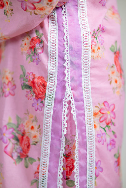Pink Straight Kurta Set